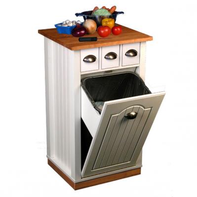 Butcher Block Bin w/pantry