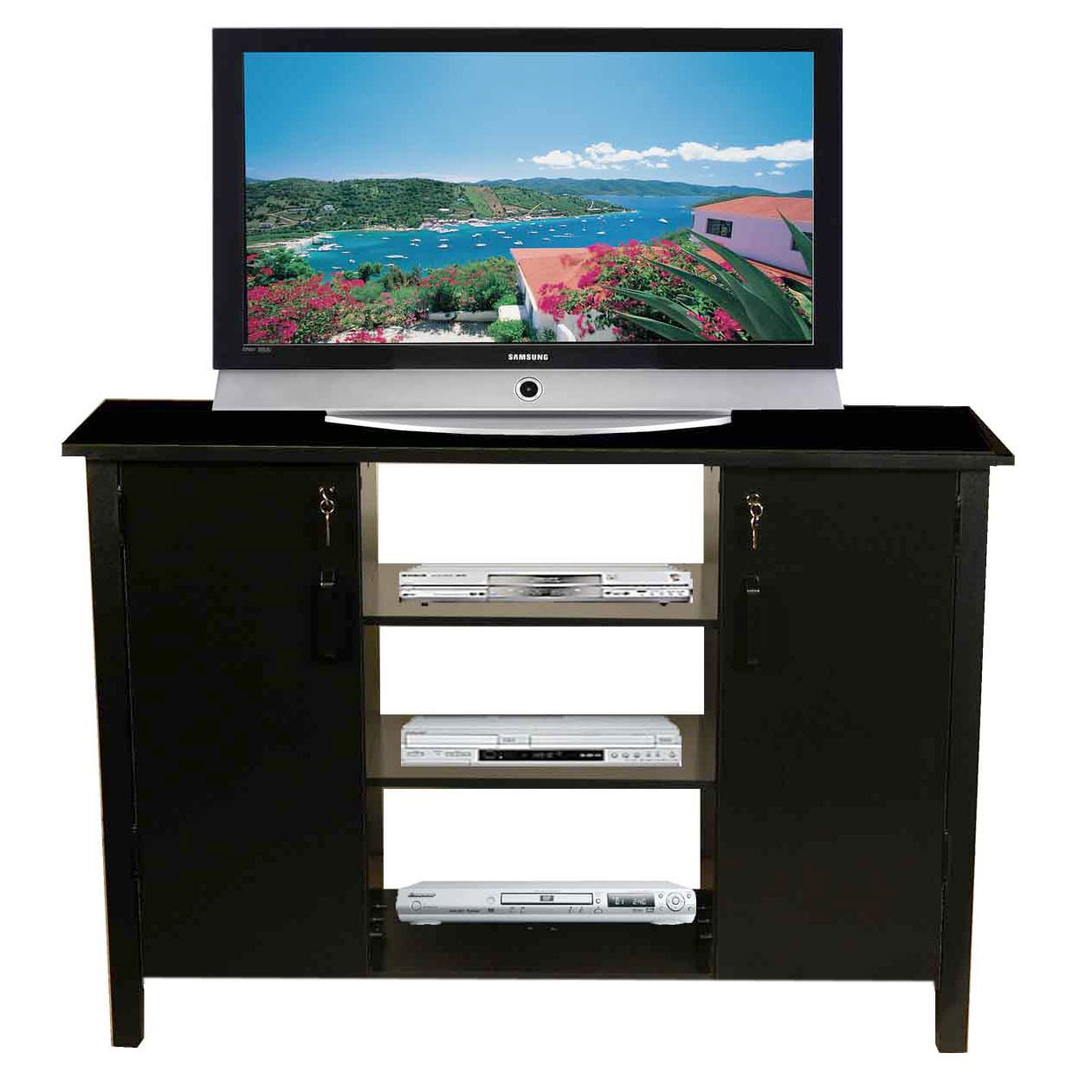 Multi-Media A/V Cabinet Locking