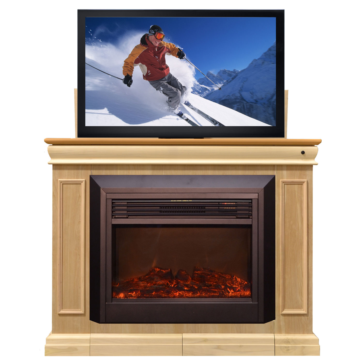 Conestoga Electric Fireplace Tv Lift Cabinet Unfinished Conestoga Electric Fireplace Tv Lift Cabinet Unfinished
