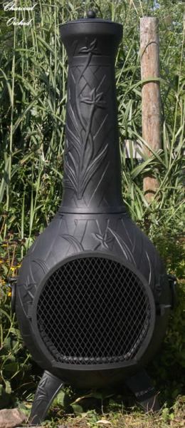 Orchid Chiminea Outdoor Fireplace