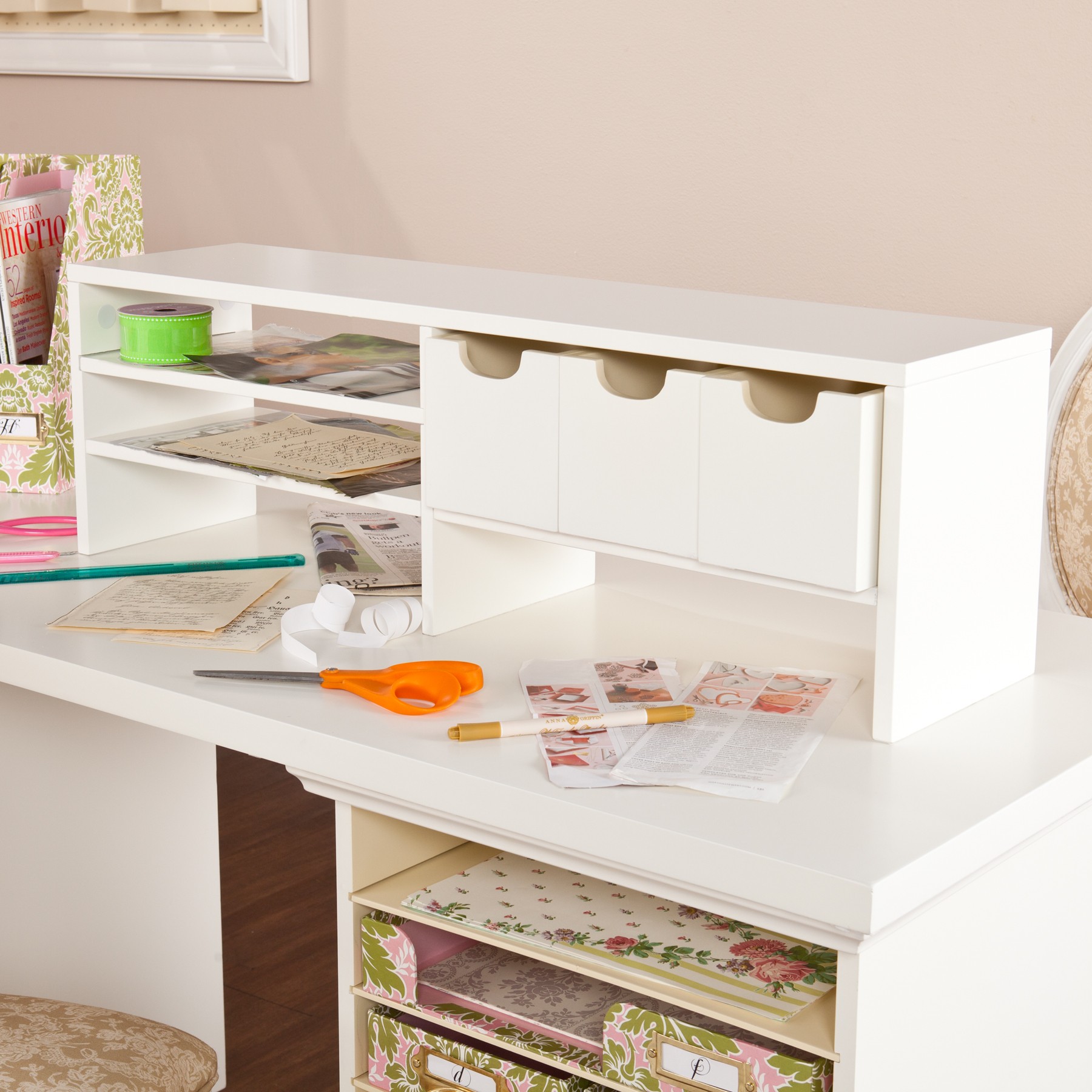 Anna Griffin Craft Room Desktop Organizer Southern Enterprises Anna Griffin Craft Room Desktop Organizer