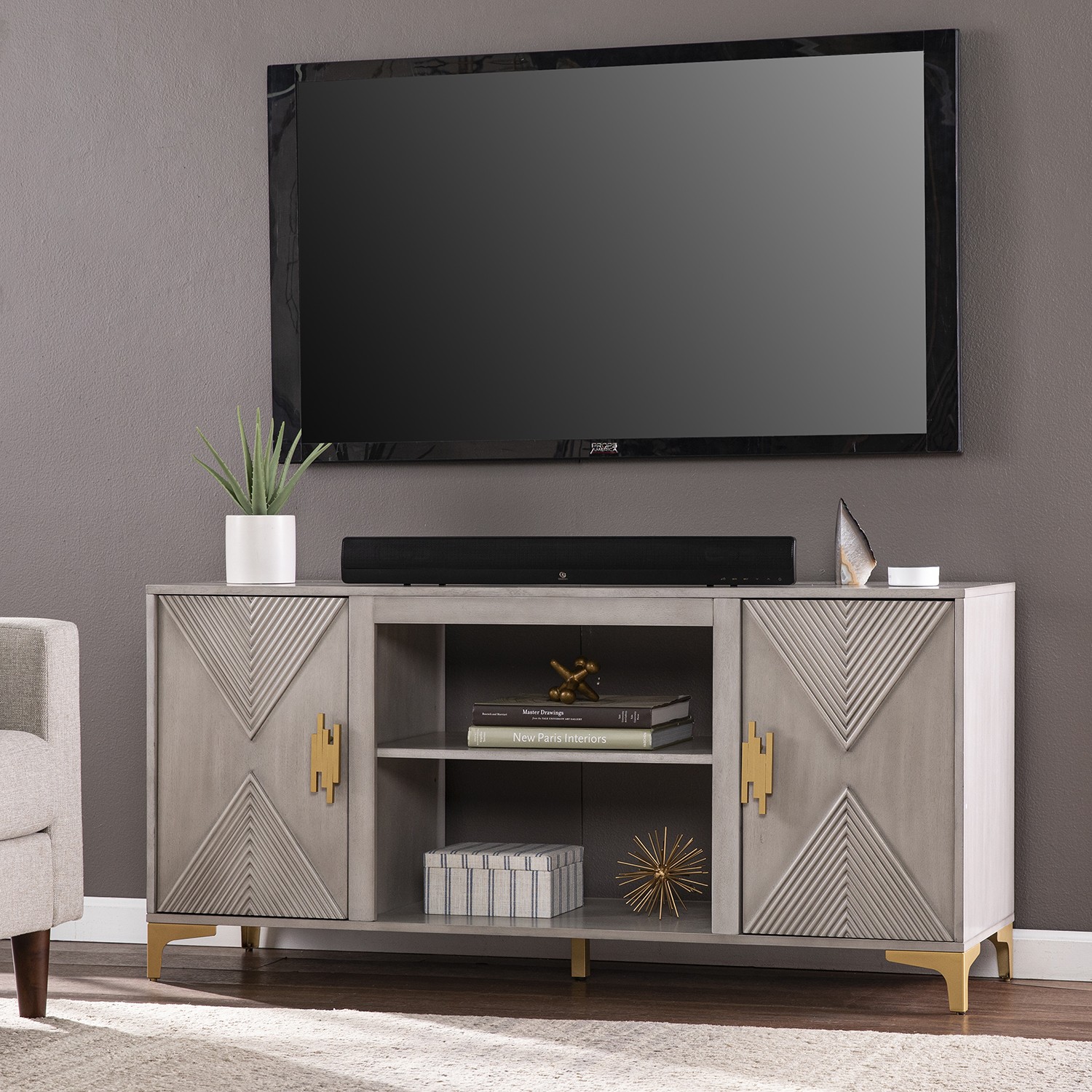 Lantara TwoDoor Media Console