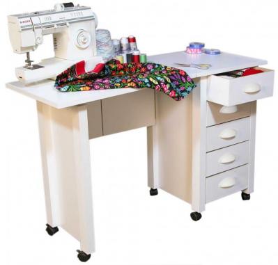 Mobile Desk & Craft Table  white