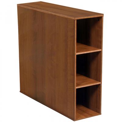 Project Center 3 Bin Cabinet walnut