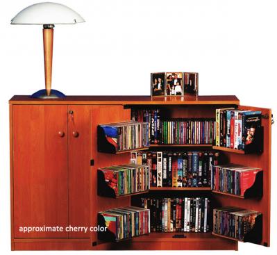 Double Multimedia TV Cabinet  cherry