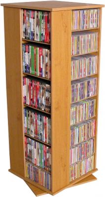 Revolving Media Tower 900 oak/black