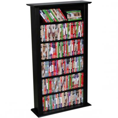 Media Storage Tower-Regular Single black