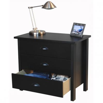 3 Drawer Nouvelle Chest black