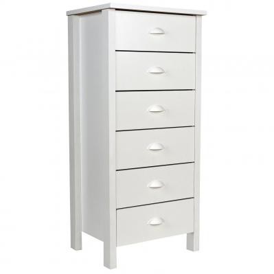 6 Drawer Nouvelle Lingerie Bureau white