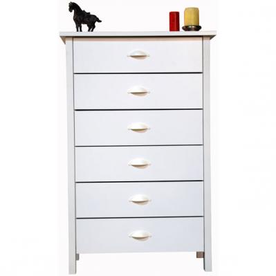 6 Drawer Nouvelle Chest white