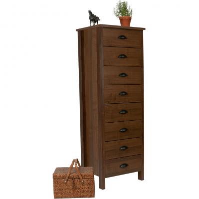 8 Drawer Nouvelle Lingerie Bureau walnut