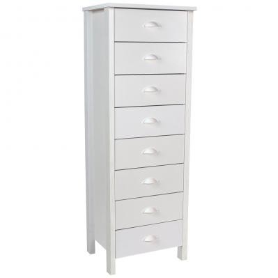 8 Drawer Nouvelle Lingerie Bureau white