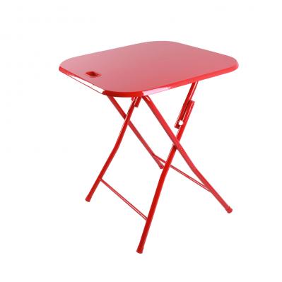 Folding Table With Handle In Red
