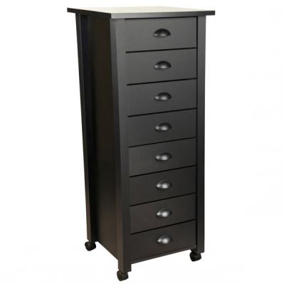 8-Drawer Mobile Cart black