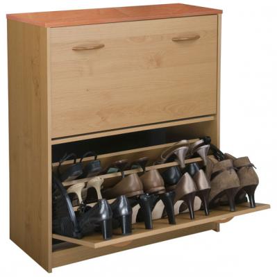 Double Shoe Cabinet oak