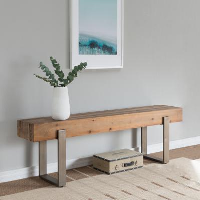 Dunlin Rustic Industrial Bench