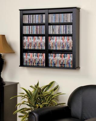 Black Double Wall Mounted Storage