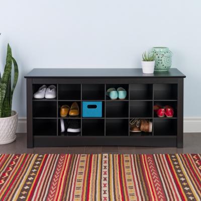 Shoe Storage Cubbie Bench