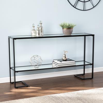 Horten Glam Narrow Console Table - Black