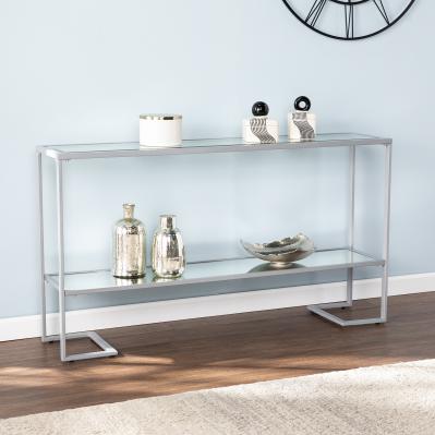 Horten Glam Narrow Console Table - Silver