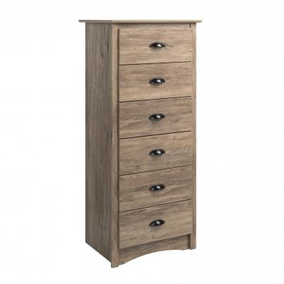 Salt Spring Tall 6 Drawer Chest, Drifted Gray