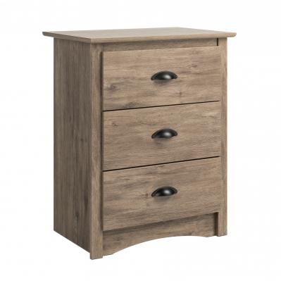 Salt Spring 3-Drawer Tall Nightstand, Drifted Gray