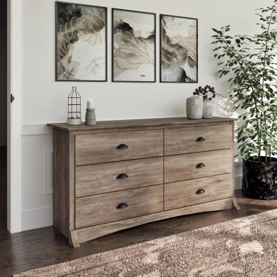 Salt Spring 6-Drawer Dresser in Drifted Gray