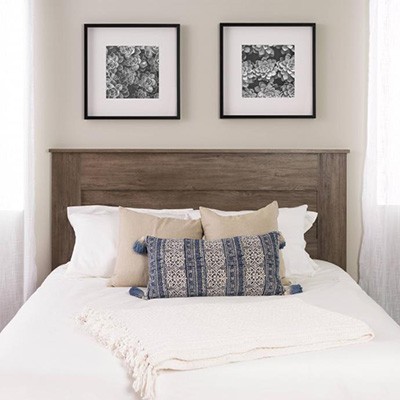 Drifted Gray Queen Flat Panel Headboard