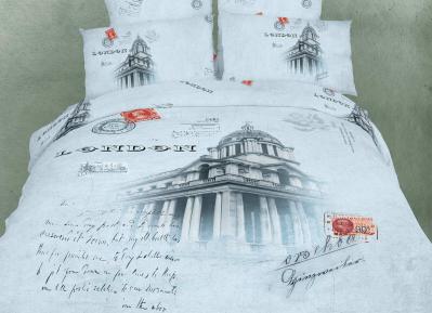 Queen Size Duvet Cover Sheets Set, London