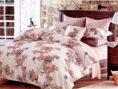 Queen Size 6 Piece Duvet Cover Sheets Set, Abloom