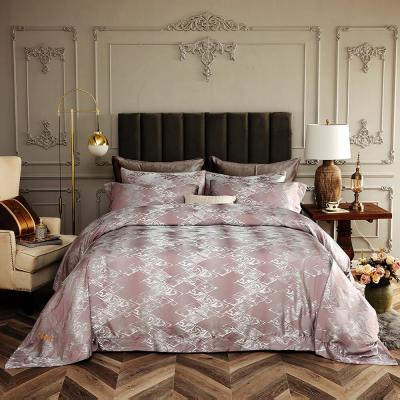 King Size Duvet Cover Set, 6 Piece Luxury Jacquard Bedding, Dolce Mela Hollywood DM714K