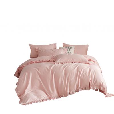 DM808K | King Size 6 piece Duvet Cover Set Ruffled Bedding 100% Cotton