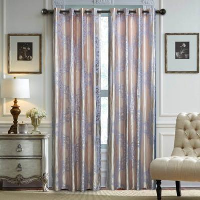 Curtains Damask Jacquard, Grommet, Semi-Blackout, Tall 60x100 inches