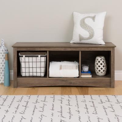 Cubby Bench, Drifted Gray