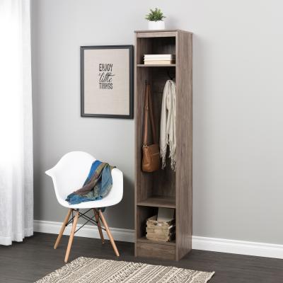 Narrow Entryway Organizer, Drifted Gray