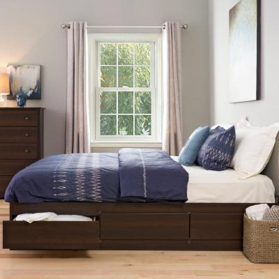 King 6 drawer Platform Storage Bed