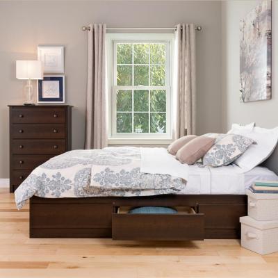 Queen 6 drawer Platform Storage Bed