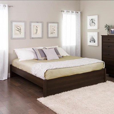 Select Espresso King 4-Post Platform Bed