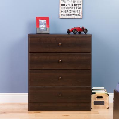 Astrid 4-Drawer Dresser, Espresso