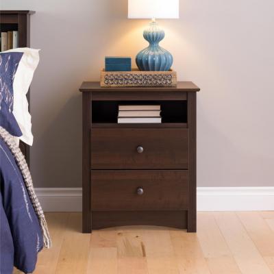 Fremont 2 Drawer Tall with Open Cubbie