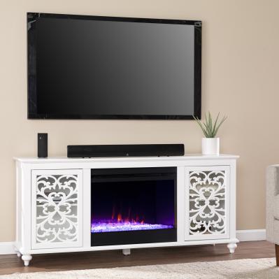 Maldina Color Changing Fireplace w/ Media Storage