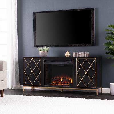 Marradi Electric Fireplace w/ Media Storage