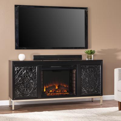 Winsterly Electric Fireplace Console w/ Media Storage