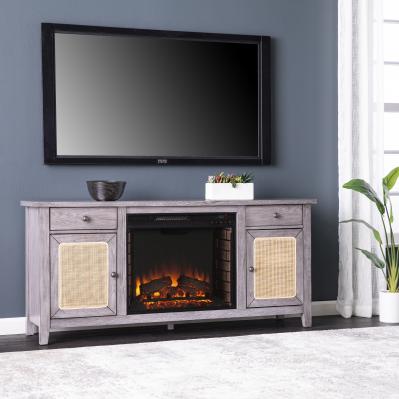 Edderton Electric Fireplace w/ Media Storage