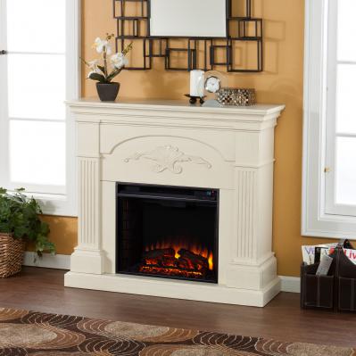 Sicilian Harvest Electric Fireplace - Ivory