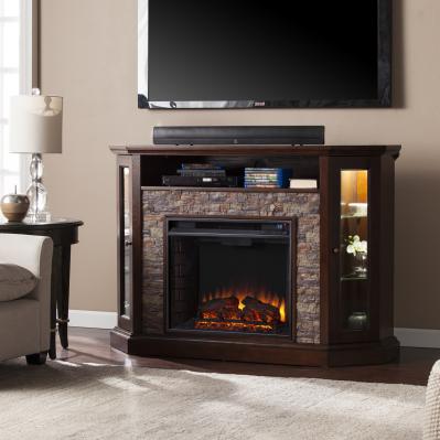 Redden Corner Convertible Electric Media Fireplace