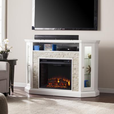 Redden Corner Convertible Electric Media Fireplace