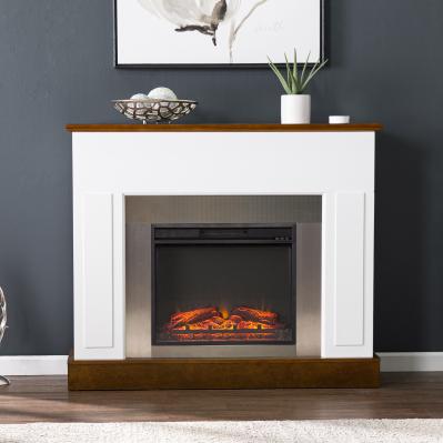 Eastrington Industrial Base Electric Fireplace