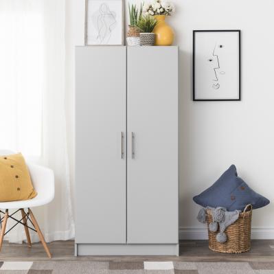 Elite 32 inch Wardrobe Cabinet, Gray