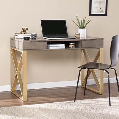 Bardmont Two-Tone Desk w/ Storage